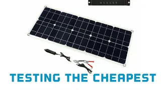 The cheapest 100w Solar panel on eBay tested and Installed on the Van