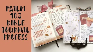 Psalm 103 Bible Journaling Process | Autumn Bible Study | Creative Faith & Co.