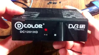 НЕ включается мигает индикатор TV-тюнер D-COLOR DC1201HD