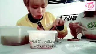 Jungyeon gets her food stolen   TWICE ENG SUB