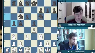 PAWN WIN KNIGHT !! Daniel Naroditsky vs Vladislav Artemiev || Pro Chess League 2023