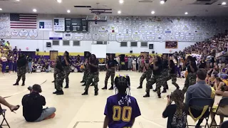 Columbia High School Step team Homecoming Performance 2017-2018