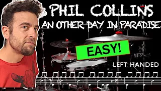 Phil Collins - An other day in paradise - Drum cover (with scrolling drum sheet)