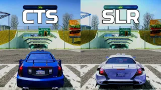 NFS Most Wanted: Cadillac CTS vs Mercedes SLR McLaren - Drag Race