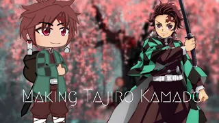 Making Tanjiro Kamado from demon slayer in Gacha Club