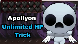 Unlimited HP Apollyon trick | The Binding of Isaac Repentance guide