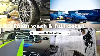 Mazda mx-5 Foam wash & exterior car detailing