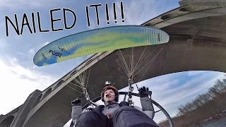 Flying Under A Bridge On My Paramotor