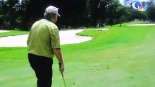 Jack Nicklaus at 72 years old. 7 iron shot.