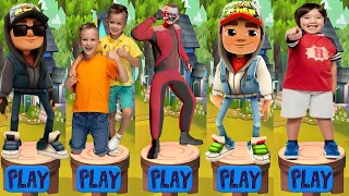 Tag with Ryan vs Sonic Dash vs Subway Surfers vs Vlad and Niki ALl Characters Unlocked- Run Gameplay