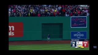 Devers hitting a 3 run Homerun over the rays in the postseason