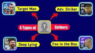 Different 4 Types of Strikers Playing Style in efootball 2023 Mobile || PES EMPIRE•
