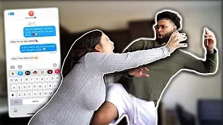 TEXTING ANOTHER GIRL PRANK ON PREGNANT GIRLFRIEND!