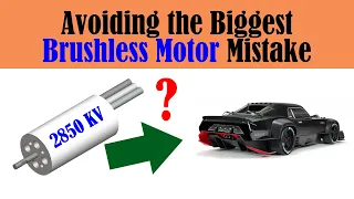 How to Avoid the Biggest RC Brushless Motor Mistake