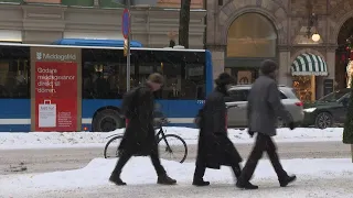 Snow in Stockholm as country sees record cold temperatures | AFP