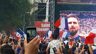 FINALE de la coupe du monde 2018 France - Croatie- La Marseillaise