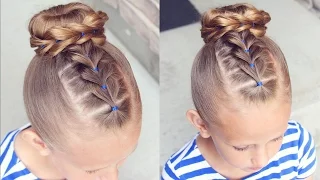 How to: Pull Through Bun Hairstyle | Little Girl Hairstyles