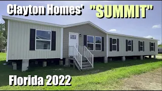 Clayton Homes' "Summit" 5/3 Affordable Double Wide Manufactured Home Tour Florida 2022 Price Shown