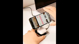 3 in 1 Foldable Magnetic Wireless Charger for iPhone,Apple watch,Airpods