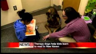 Therapy dogs help NHVN children read