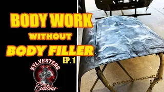 Body Work Without Body Filler Ep.1:  49 Willys Hood