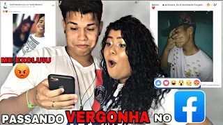 REAGINDO A MEU NAMORADO PASSANDO *VERGONHA* NO FACEBOOK (NÃO ACREDITO NISSO) 😱