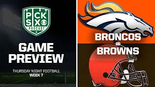 BRONCOS-BROWNS PICKS: WK 7 THURSDAY NIGHT FOOTBALL BETTING PREVIEW I LINE, TOTAL, PROPS & DFS ADVICE