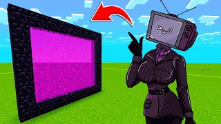 How To Make A Portal To The TV WOMAN Dimension In Minecraft