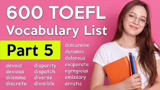 600 TOEFL Vocabulary - Part 5 | Useful Words 🔥