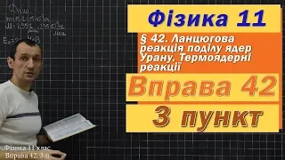 Фізика 11 клас. Вправа № 42. 3 п