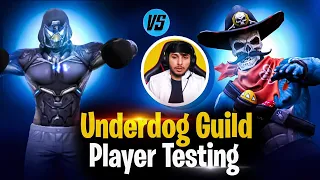 UNDERDOG GUILD PLAYER TESTING & EXPOSED IN NG LIVE 💥 @NonstopGaming_  - FREE FIRE INDIA