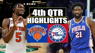 New York Knicks vs IPhiladelphia 76ers 4th QTR Highlights | March 10 | 2024 NBA Season