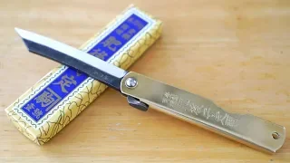 Higonokami - Awesome Traditional Japanese Pocket-Knife Friction-Folder by Nagao Seisakusho [4K ASMR]