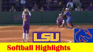 Boise State vs #7 LSU Softball Game Highlights, Feb 23 2024