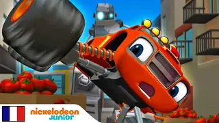 Blaze et les Monster Machines | Blaze arrête le robot | Nick Jr.