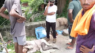 Rescue of a man with maggots in his head