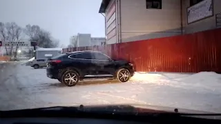 Вождение по г. Клинцы 10.01.2024.  Выполнения поворота налево. ул. Октябрьская.