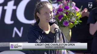 Daria Kasatkina's Charleston Open Finalist Speech | 2024 Charleston Final