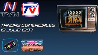 Tandas Comerciales TVN - 19 Julio 1987