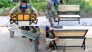 Top 4 great ideas for smart folding benches / Diy smart metal folding chair