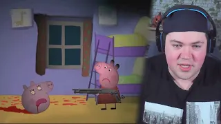 REAKTION auf PEPPA PIG HORROR SPLATTER PARODY 3 (NOFOR KIDS?)