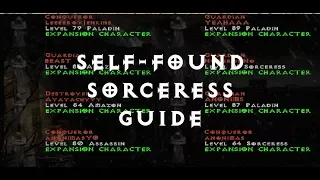 Self-found Hardcore Sorc - Part1 - lvl 1-25