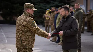 Володимир Зеленський привітав воїнів Національної гвардії України з десятою річницею її створення