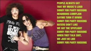 LMFAO - Sorry For Party Rocking / with lyrics on screen