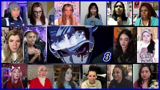 Demon Slayer Season 2 Episode 15 Girls Reaction Mashup | Entertainment District Arc Ep 8