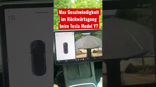 Maximale Geschwindigkeit im Rückwärtsgang beim Tesla Model Y