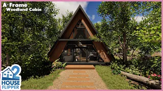 A-Frame Woodland Cabin | House Flipper 2 Sandbox Mode - Build and Tour