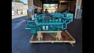 Doosan V222TIL Diesel Marine Engine Walkaround
