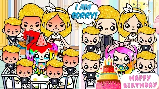 My Brothers Hate Me Because I Have Rainbow Hair 😭 | Sad Story | Toca Life World | Toca Boca