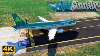 (4K 60FPS) Microsoft Flight Simulator 2020 *MAXIMUM GRAPHICS* Aer Lingus A320 Takeoff From Dublin